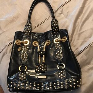 Theodore vrasidas handmade patent leather handbag